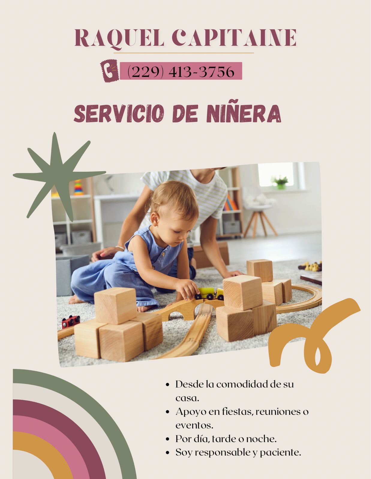 Servicio de niñera 